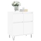 vidaXL Sideboard Hochglanz-Weiß 60x35x70 cm Holzwerkstoff vidaXL Sideboard Hochglanz-Weiß 60x35x70 cm Holzwerkstoff