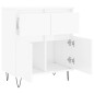 vidaXL Sideboard Hochglanz-Weiß 60x35x70 cm Holzwerkstoff vidaXL Sideboard Hochglanz-Weiß 60x35x70 cm Holzwerkstoff