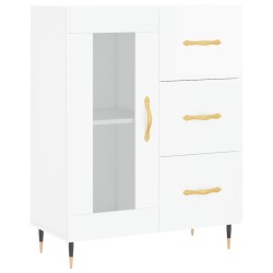 vidaXL Sideboard Hochglanz-Weiß 69,5x34x90 cm Holzwerkstoff