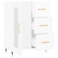 vidaXL Sideboard Hochglanz-Weiß 69,5x34x90 cm Holzwerkstoff vidaXL Sideboard Hochglanz-Weiß 69,5x34x90 cm Holzwerkstoff