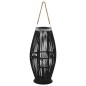 vidaXL Hängender Kerzenleuchter Bambus Schwarz 60 cm vidaXL Hängender Kerzenleuchter Bambus Schwarz 60 cm