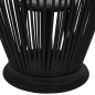 vidaXL Hängender Kerzenleuchter Bambus Schwarz 60 cm vidaXL Hängender Kerzenleuchter Bambus Schwarz 60 cm