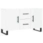 vidaXL Sideboard Hochglanz-Weiß 100x36x60 cm Holzwerkstoff vidaXL Sideboard Hochglanz-Weiß 100x36x60 cm Holzwerkstoff