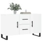 vidaXL Sideboard Hochglanz-Weiß 100x36x60 cm Holzwerkstoff vidaXL Sideboard Hochglanz-Weiß 100x36x60 cm Holzwerkstoff