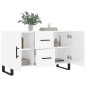 vidaXL Sideboard Hochglanz-Weiß 100x36x60 cm Holzwerkstoff vidaXL Sideboard Hochglanz-Weiß 100x36x60 cm Holzwerkstoff