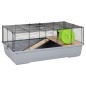 vidaXL Hamsterkäfig Grau 80x45x34 cm Polypropylen und Metall vidaXL Hamsterkäfig Grau 80x45x34 cm Polypropylen und Metall