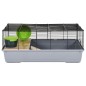 vidaXL Hamsterkäfig Grau 80x45x34 cm Polypropylen und Metall vidaXL Hamsterkäfig Grau 80x45x34 cm Polypropylen und Metall