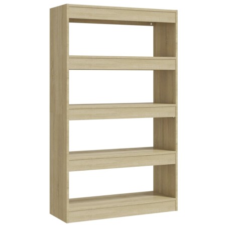 vidaXL Bücherregal/Raumteiler Sonoma-Eiche 80x30x135 cm Holzwerkstoff