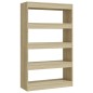 vidaXL Bücherregal/Raumteiler Sonoma-Eiche 80x30x135 cm Holzwerkstoff vidaXL Bücherregal/Raumteiler Sonoma-Eiche 80x30x135 cm Holzwerkstoff