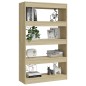 vidaXL Bücherregal/Raumteiler Sonoma-Eiche 80x30x135 cm Holzwerkstoff vidaXL Bücherregal/Raumteiler Sonoma-Eiche 80x30x135 cm Holzwerkstoff