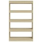 vidaXL Bücherregal/Raumteiler Sonoma-Eiche 80x30x135 cm Holzwerkstoff vidaXL Bücherregal/Raumteiler Sonoma-Eiche 80x30x135 cm Holzwerkstoff