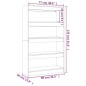 vidaXL Bücherregal/Raumteiler Sonoma-Eiche 80x30x135 cm Holzwerkstoff vidaXL Bücherregal/Raumteiler Sonoma-Eiche 80x30x135 cm Holzwerkstoff