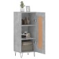 vidaXL Sideboard Betongrau 34,5x34x90 cm Holzwerkstoff vidaXL Sideboard Betongrau 34,5x34x90 cm Holzwerkstoff