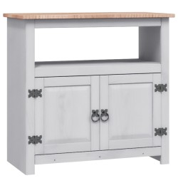 vidaXL TV-Schrank Mexiko-Stil Kiefernholz Grau 80x43x78 cm