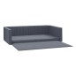 vidaXL Kofferraum-Hundebett Grau 70x45 cm Leinenoptik vidaXL Kofferraum-Hundebett Grau 70x45 cm Leinenoptik