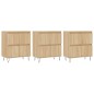 Sideboards 3 Stk. Sonoma-Eiche Holzwerkstoff Sideboards 3 Stk. Sonoma-Eiche Holzwerkstoff