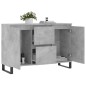 vidaXL Sideboard Betongrau 104x35x70 cm Holzwerkstoff vidaXL Sideboard Betongrau 104x35x70 cm Holzwerkstoff