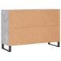 vidaXL Sideboard Betongrau 104x35x70 cm Holzwerkstoff vidaXL Sideboard Betongrau 104x35x70 cm Holzwerkstoff