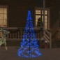vidaXL LED-Weihnachtsbaum für Fahnenmast Blau 200 LEDs 180 cm vidaXL LED-Weihnachtsbaum für Fahnenmast Blau 200 LEDs 180 cm