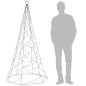 vidaXL LED-Weihnachtsbaum für Fahnenmast Blau 200 LEDs 180 cm vidaXL LED-Weihnachtsbaum für Fahnenmast Blau 200 LEDs 180 cm