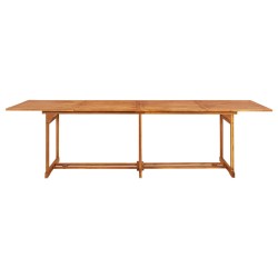 vidaXL Garten-Esstisch 280x90x75 cm Massivholz Akazie