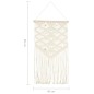 vidaXL Makramee Wandbehang 40x80 cm Baumwolle vidaXL Makramee Wandbehang 40x80 cm Baumwolle
