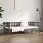 vidaXL Tagesbett Grau 80x200 cm Massivholz Kiefer vidaXL Tagesbett Grau 80x200 cm Massivholz Kiefer