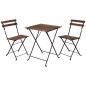 ProGarden Bistro-Set 3-tlg. Schwarz ProGarden Bistro-Set 3-tlg. Schwarz