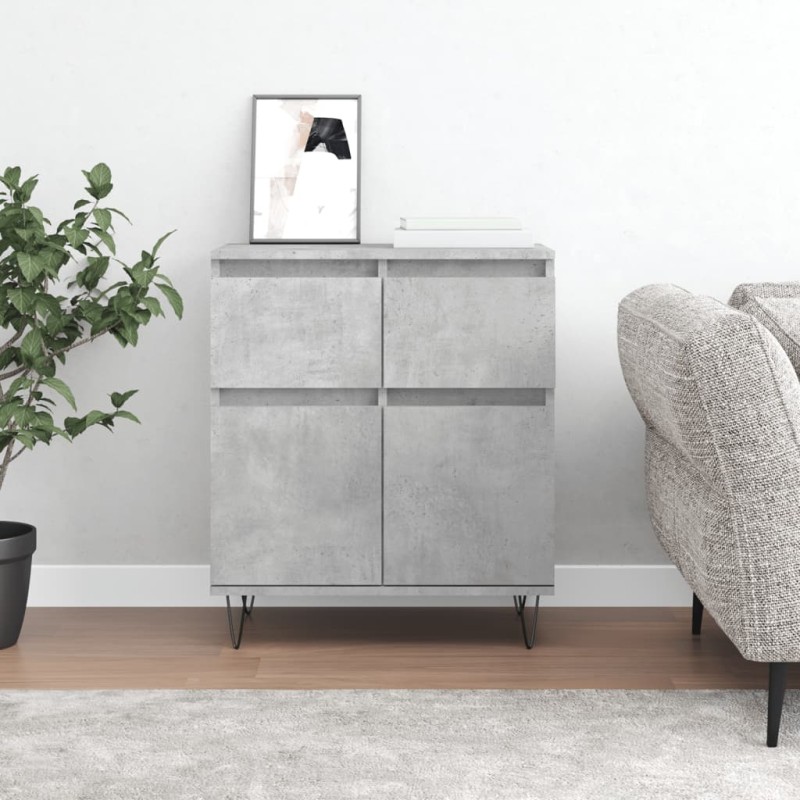 vidaXL Sideboard Betongrau 60x35x70 cm Holzwerkstoff vidaXL Sideboard Betongrau 60x35x70 cm Holzwerkstoff
