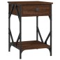 vidaXL Nachttisch Braun Eichen-Optik 40x42x60 cm Holzwerkstoff vidaXL Nachttisch Braun Eichen-Optik 40x42x60 cm Holzwerkstoff