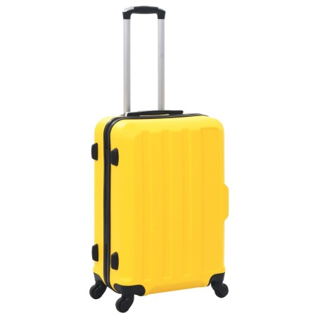 vidaXL Hartschalen-Trolley-Set 3 Stk. Gelb ABS