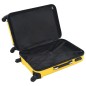 vidaXL Hartschalen-Trolley-Set 3 Stk. Gelb ABS vidaXL Hartschalen-Trolley-Set 3 Stk. Gelb ABS