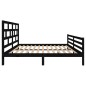 vidaXL Massivholzbett Schwarz Kiefer 160x200 cm vidaXL Massivholzbett Schwarz Kiefer 160x200 cm