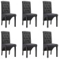 vidaXL Esszimmerstühle 6 Stk. Dunkelgrau Stoff vidaXL Esszimmerstühle 6 Stk. Dunkelgrau Stoff