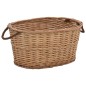 vidaXL Holzkorb mit Tragegriffen 58×42×29 cm Natur Weide vidaXL Holzkorb mit Tragegriffen 58×42×29 cm Natur Weide