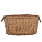 vidaXL Holzkorb mit Tragegriffen 58×42×29 cm Natur Weide vidaXL Holzkorb mit Tragegriffen 58×42×29 cm Natur Weide
