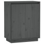 vidaXL Sideboard Grau 60x34x75 cm Massivholz Kiefer vidaXL Sideboard Grau 60x34x75 cm Massivholz Kiefer