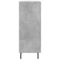 vidaXL Sideboard Betongrau 34,5x34x90 cm Holzwerkstoff vidaXL Sideboard Betongrau 34,5x34x90 cm Holzwerkstoff