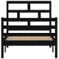 vidaXL Massivholzbett Schwarz Kiefer 90x200 cm vidaXL Massivholzbett Schwarz Kiefer 90x200 cm