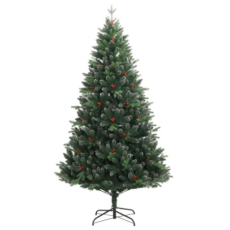 vidaXL Künstlicher Weihnachtsbaum Klappbar mit Roten Beeren 120 cm