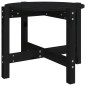 vidaXL Couchtisch Schwarz Ø 62,5x45 cm Massivholz Kiefer vidaXL Couchtisch Schwarz Ø 62,5x45 cm Massivholz Kiefer