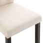 Esszimmerstühle 4 Stk. Creme Stoff Esszimmerstühle 4 Stk. Creme Stoff
