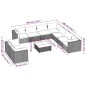 vidaXL 10-tlg. Garten-Lounge-Set mit Kissen Braun Poly Rattan vidaXL 10-tlg. Garten-Lounge-Set mit Kissen Braun Poly Rattan
