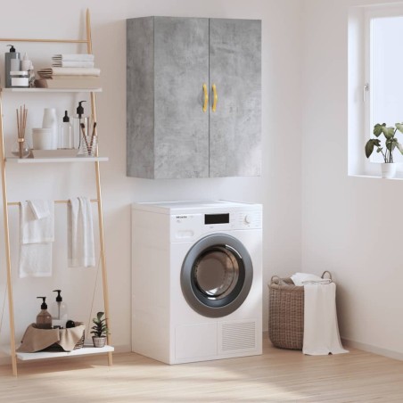 vidaXL Wandschrank Betongrau 69,5x34x90 cm