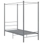 vidaXL Himmelbett Grau Metall 100x200 cm vidaXL Himmelbett Grau Metall 100x200 cm