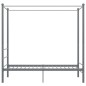 vidaXL Himmelbett Grau Metall 100x200 cm vidaXL Himmelbett Grau Metall 100x200 cm