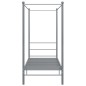 vidaXL Himmelbett Grau Metall 100x200 cm vidaXL Himmelbett Grau Metall 100x200 cm