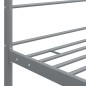 vidaXL Himmelbett Grau Metall 100x200 cm vidaXL Himmelbett Grau Metall 100x200 cm