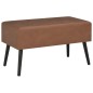 Bank mit Schubladen 80 cm Dunkelbraun Kunstleder Bank mit Schubladen 80 cm Dunkelbraun Kunstleder