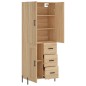 Highboard Sonoma-Eiche 69,5x34x180 cm Holzwerkstoff Highboard Sonoma-Eiche 69,5x34x180 cm Holzwerkstoff